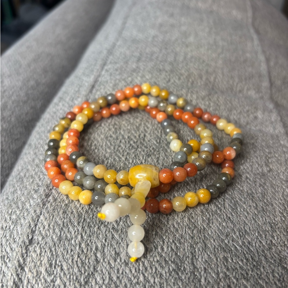 Multicolor Jadeite Beaded Necklace